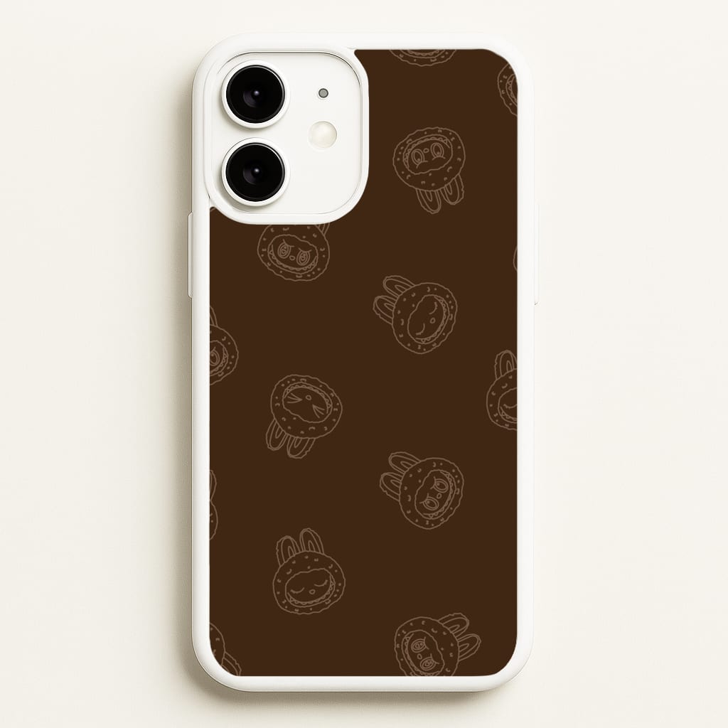 Monsters Outline Pattern I - Plushy Phone Case for iPhone 11