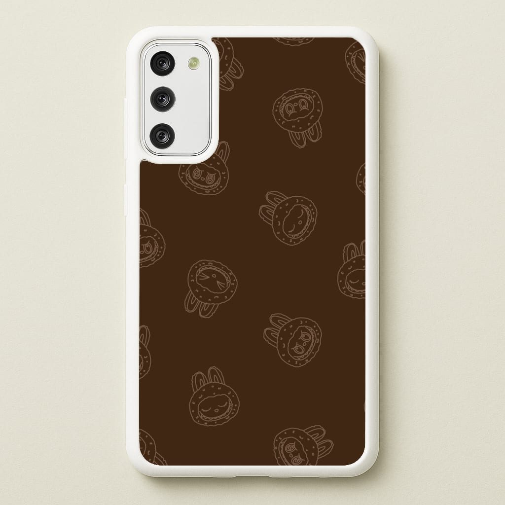 Monsters Outline Pattern I - Plushy Phone Case for Galaxy S20FE