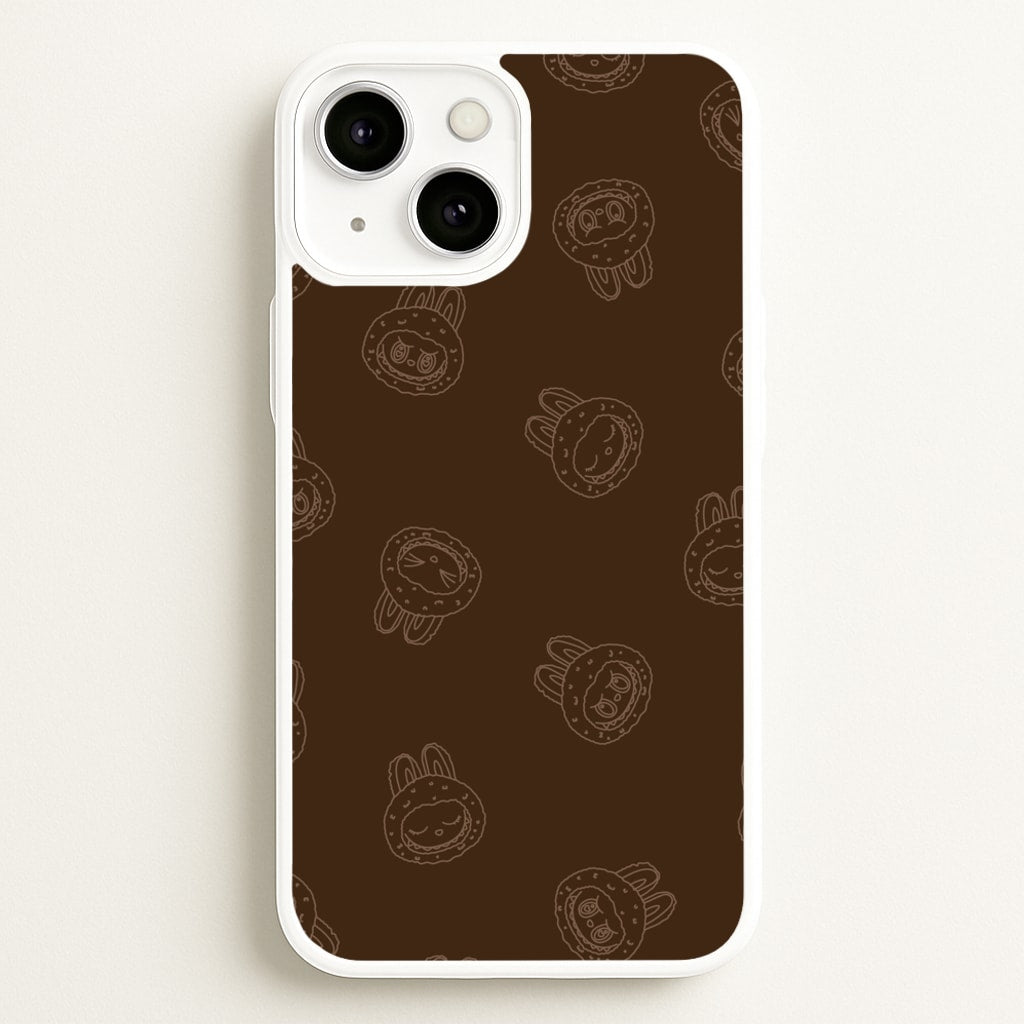 Monsters Outline Pattern I - Plushy Phone Case for iPhone 13