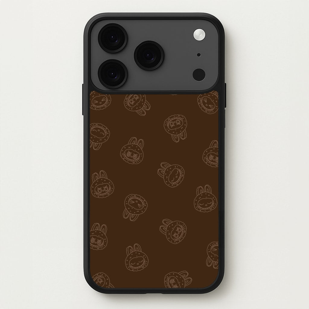 Monsters Outline Pattern I Phone Case for iPhone 17 Pro Max