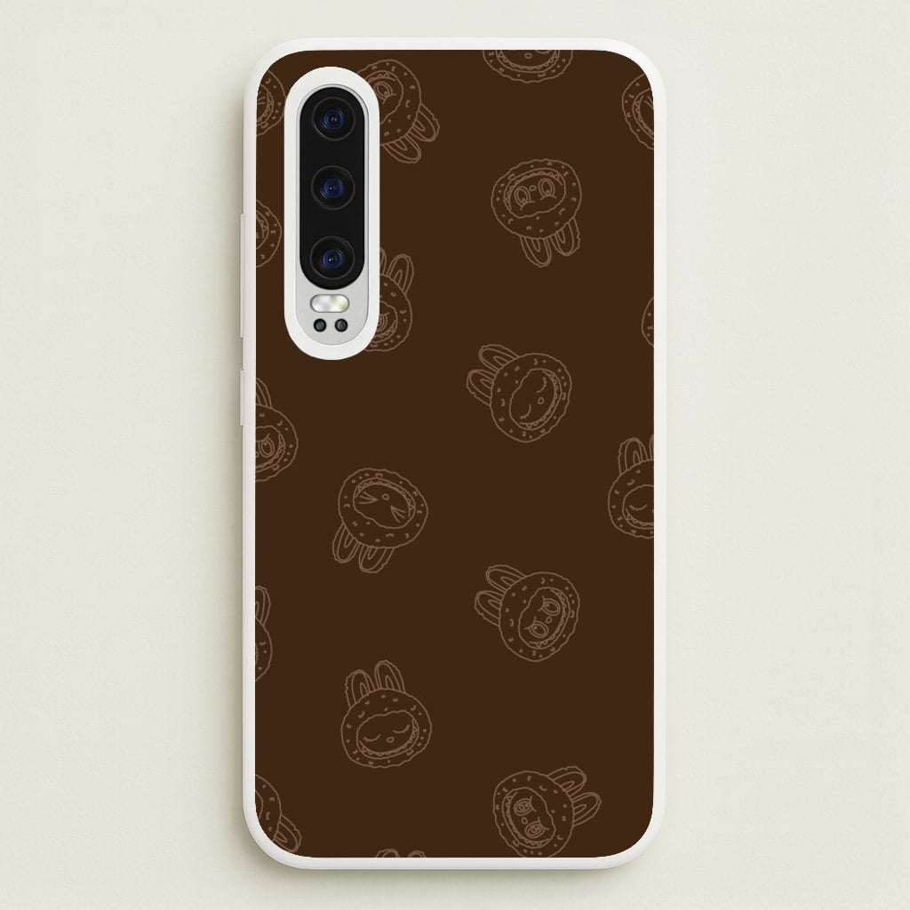 Monsters Outline Pattern I - Plushy Phone Case for Huawei P30