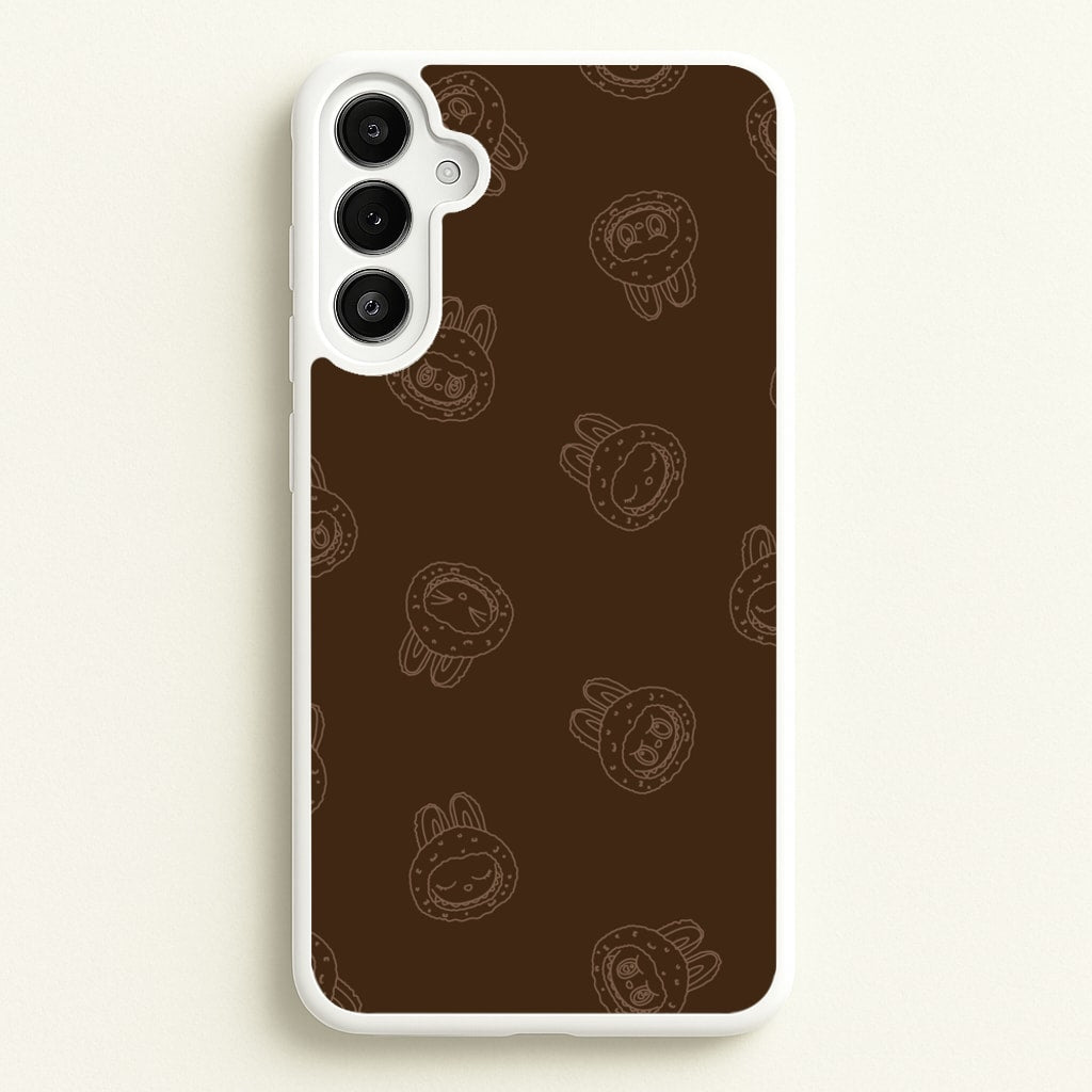 Monsters Outline Pattern I - Plushy Phone Case for Galaxy A36