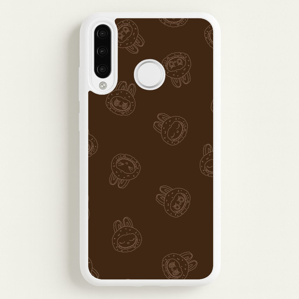 Monsters Outline Pattern I - Plushy Phone Case for Huawei P30 Pro