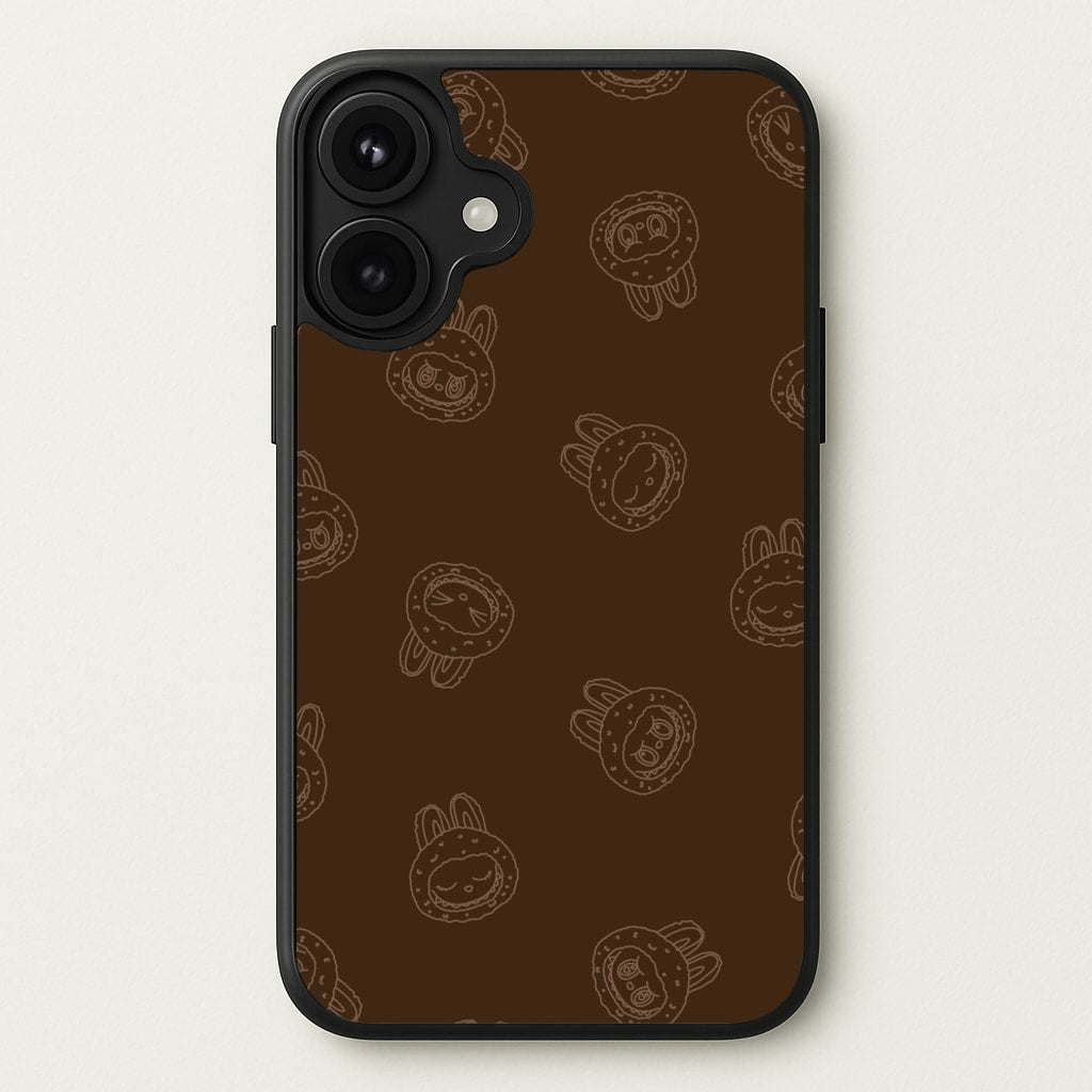 Monsters Outline Pattern I Phone Case for iPhone 17