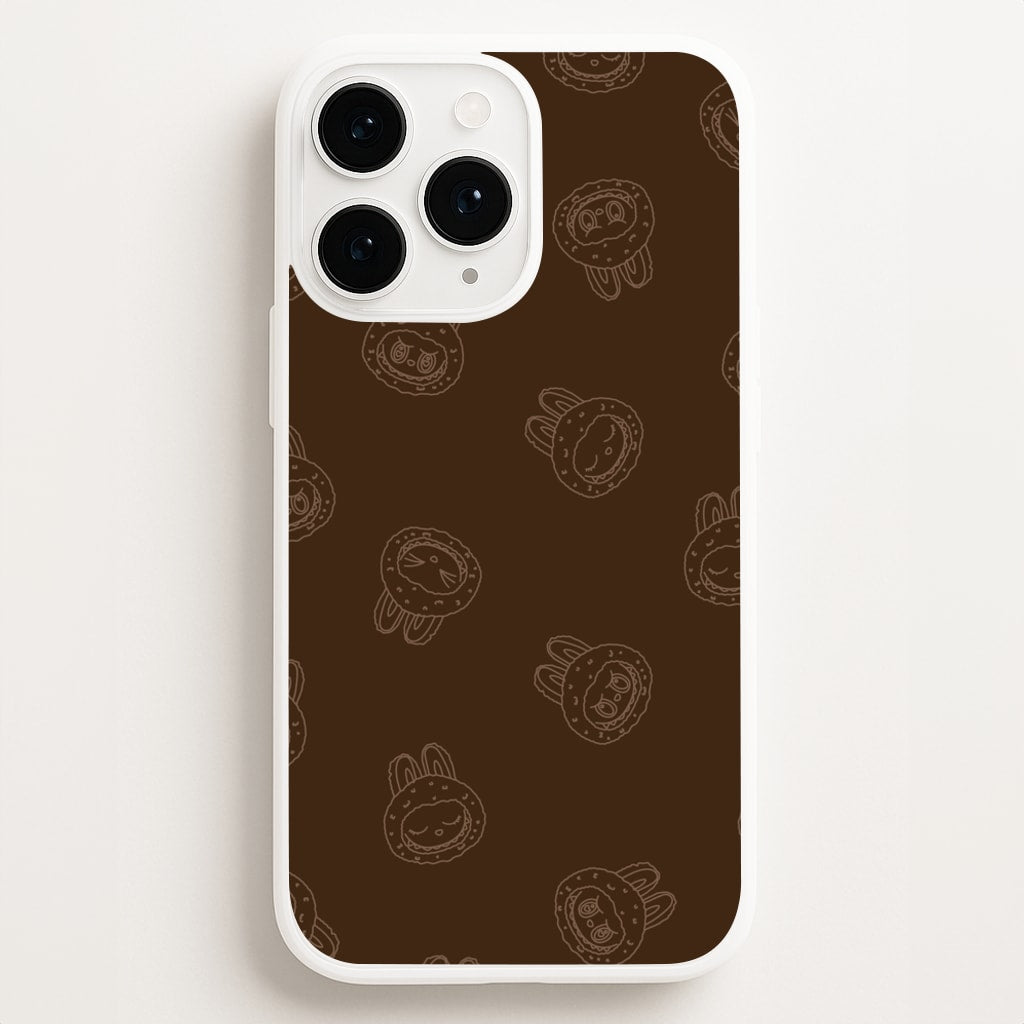 Monsters Outline Pattern I - Plushy Phone Case for iPhone 11 Pro Max