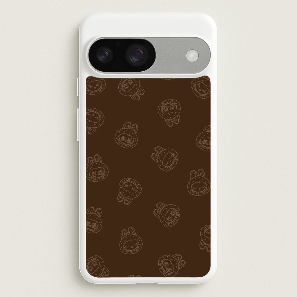Monsters Outline Pattern I - Plushy Phone Case for Google Pixel 9 / 9 Pro