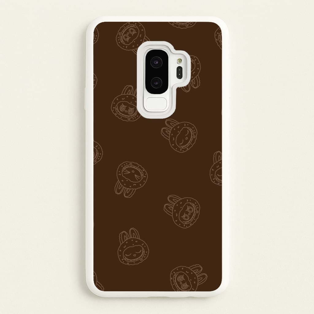Monsters Outline Pattern I - Plushy Phone Case for Galaxy S9 Plus