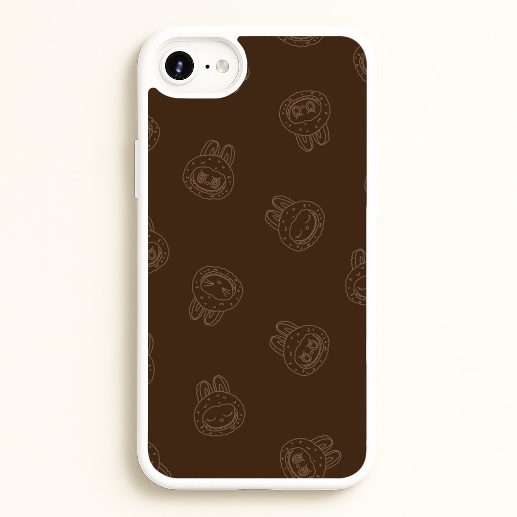 Monsters Outline Pattern I - Plushy Phone Case for iPhone 6 / 7 / 8 / SE