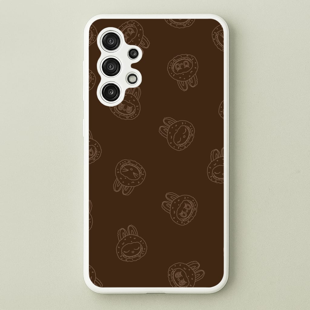 Monsters Outline Pattern I - Plushy Phone Case for Galaxy A13