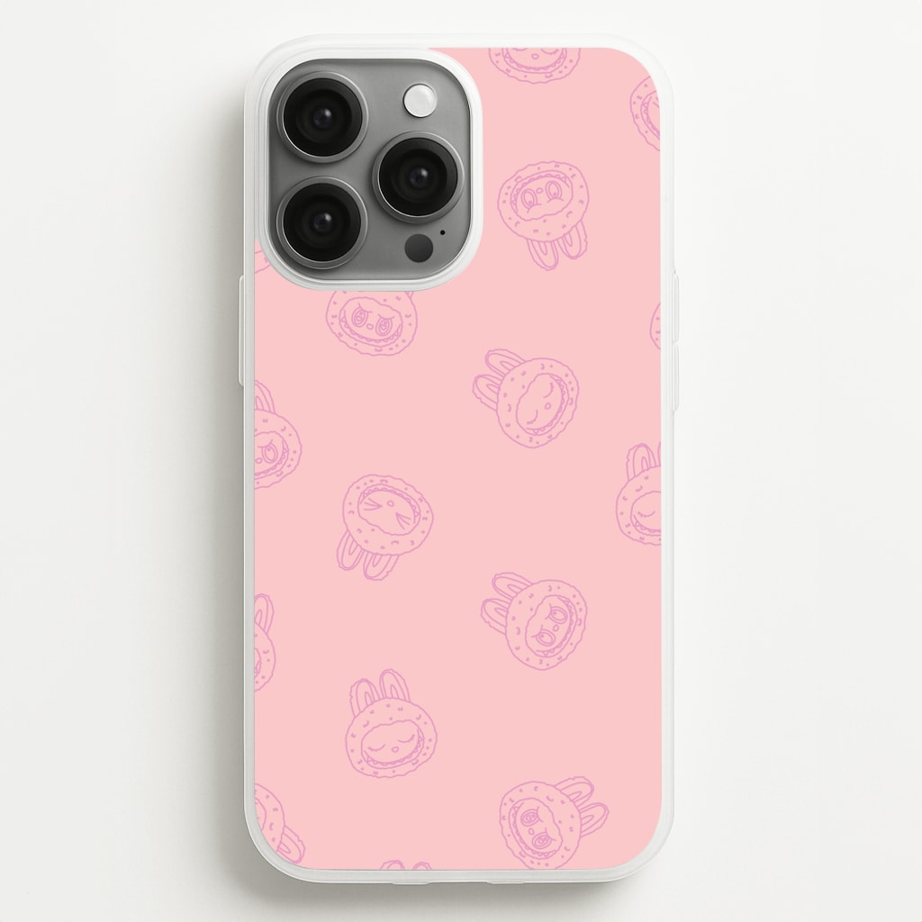 Monsters Outline Pattern II - Plushy Phone Case for iPhone 13 Pro Max