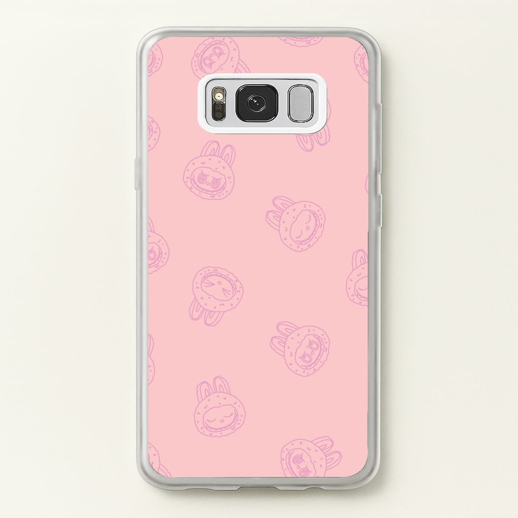 Monsters Outline Pattern II - Plushy Phone Case for Galaxy S8 Plus