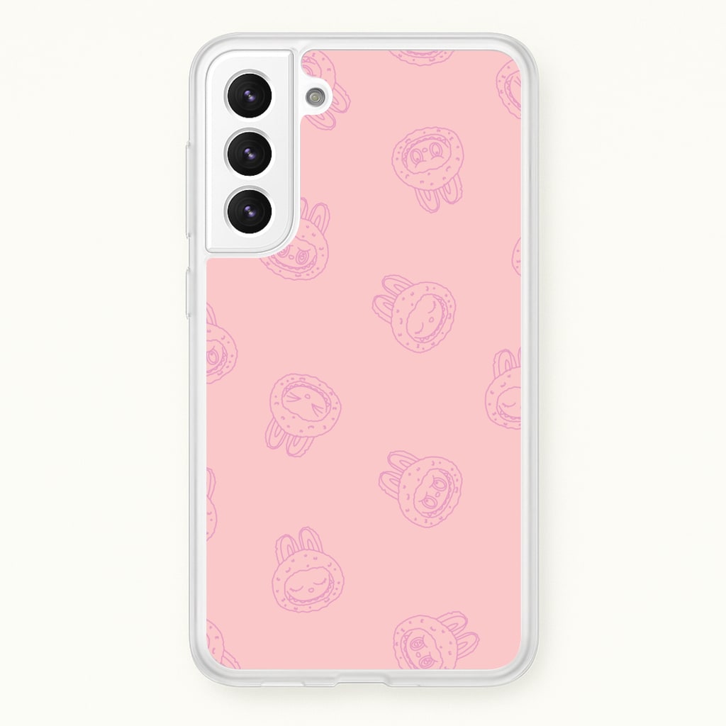 Monsters Outline Pattern II - Plushy Phone Case for Galaxy S22