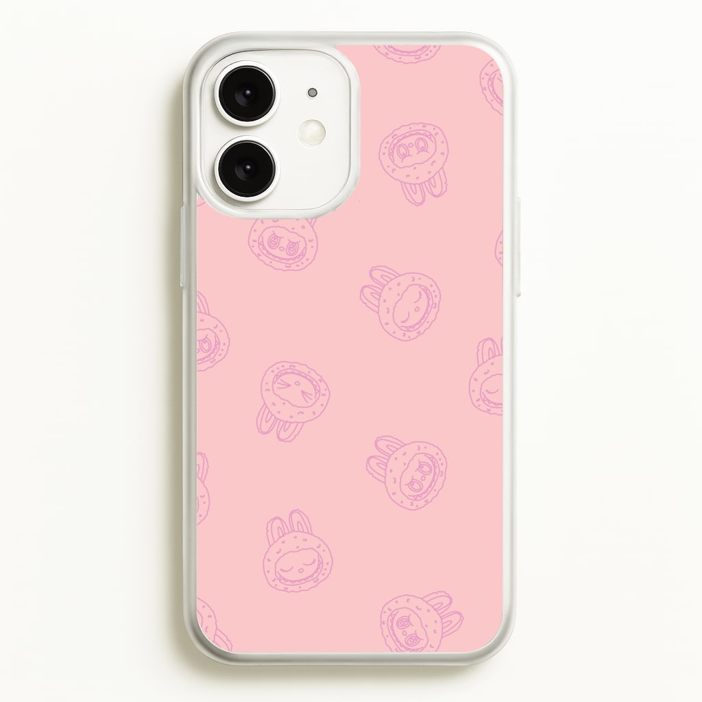 Monsters Outline Pattern II - Plushy Phone Case for iPhone 11