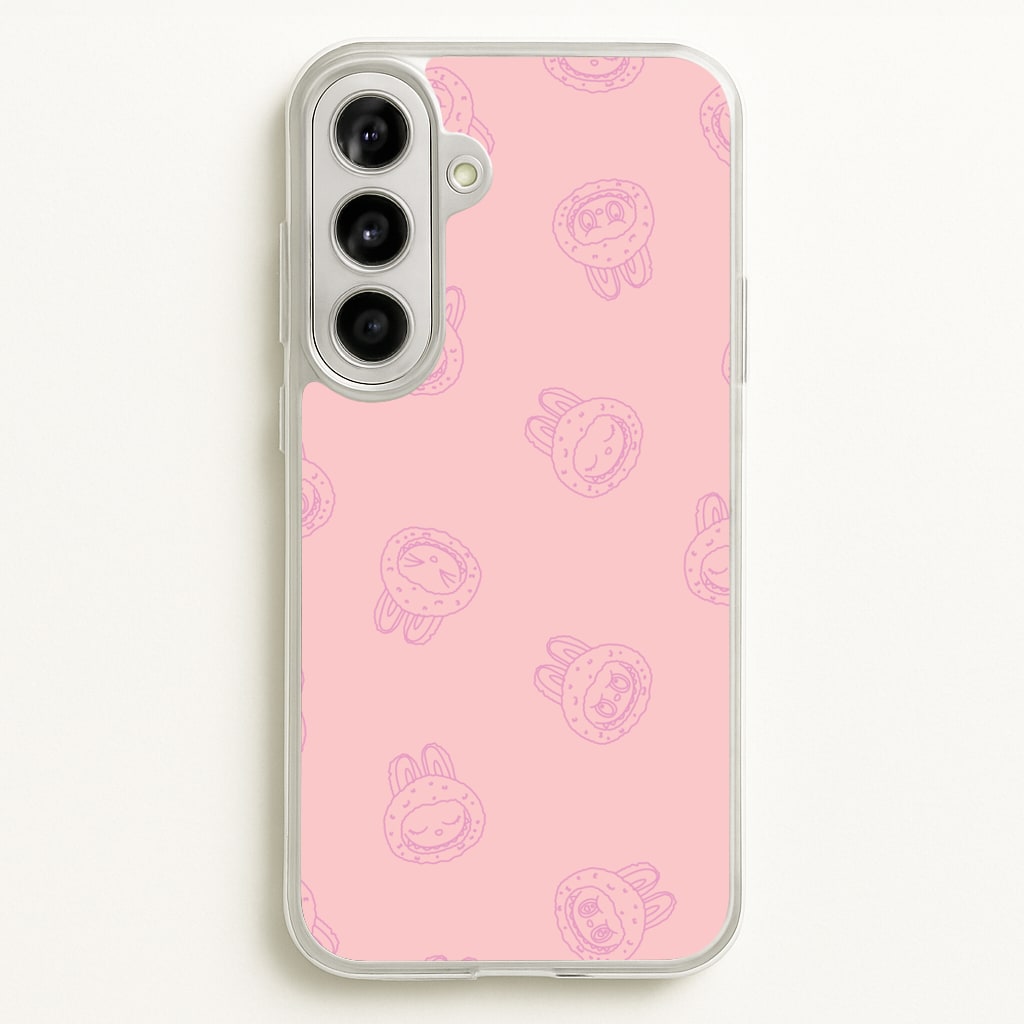 Monsters Outline Pattern II - Plushy Phone Case for Galaxy A56