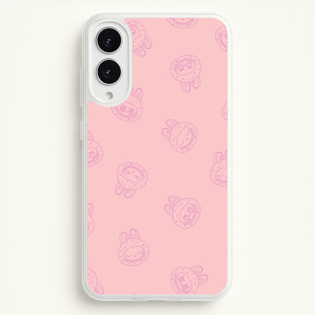 Monsters Outline Pattern II - Plushy Phone Case for Galaxy S25 Edge