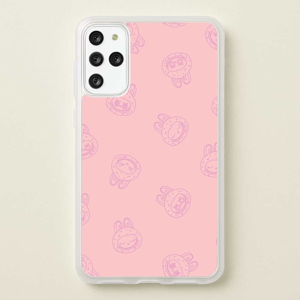 Monsters Outline Pattern II - Plushy Phone Case for Galaxy S20 Plus