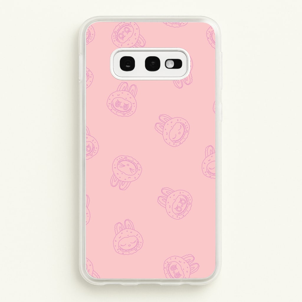 Monsters Outline Pattern II - Plushy Phone Case for Galaxy S10e