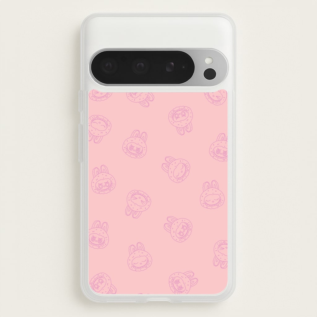 Monsters Outline Pattern II - Plushy Phone Case for Google Pixel 9 Pro XL