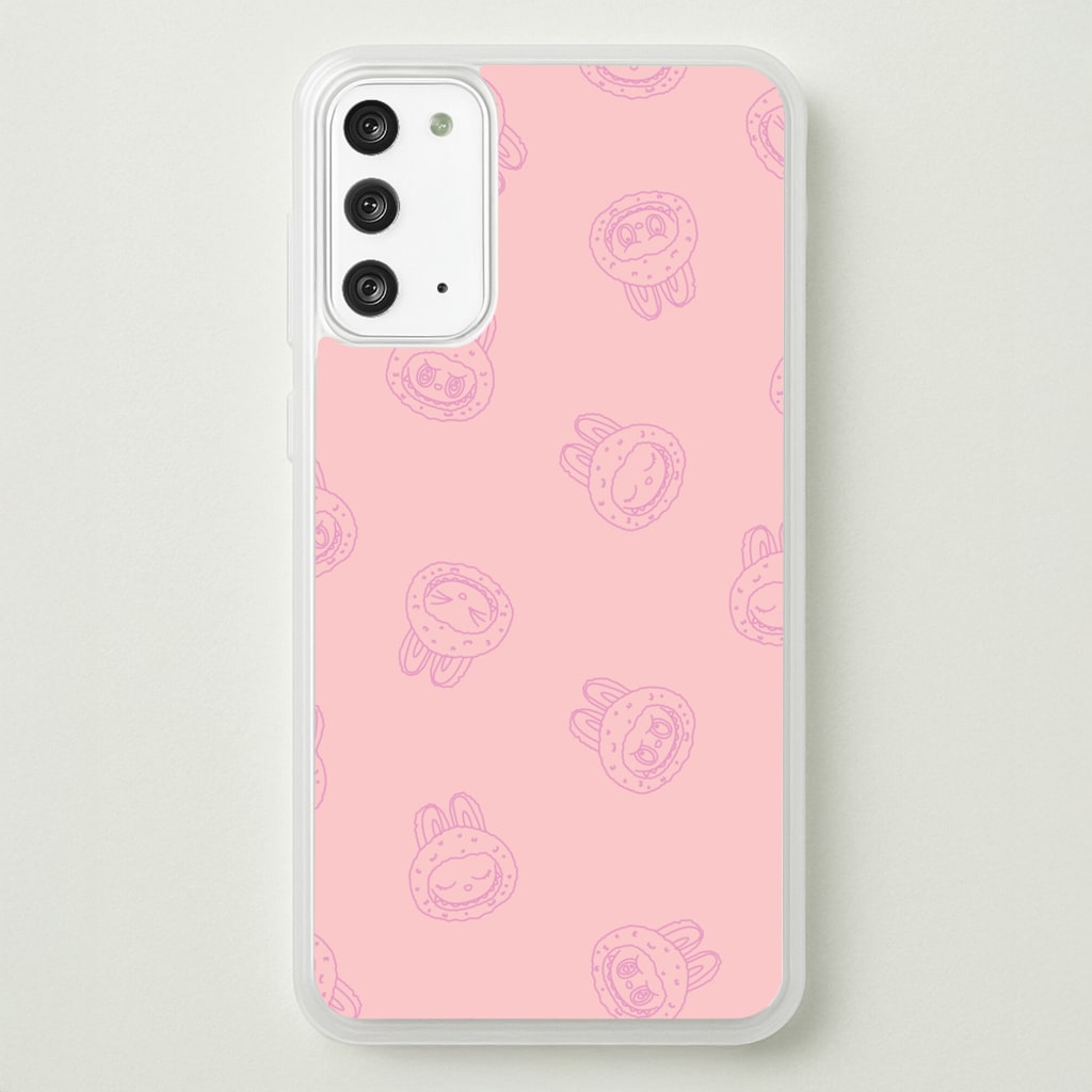 Monsters Outline Pattern II - Plushy Phone Case for Galaxy Note 20