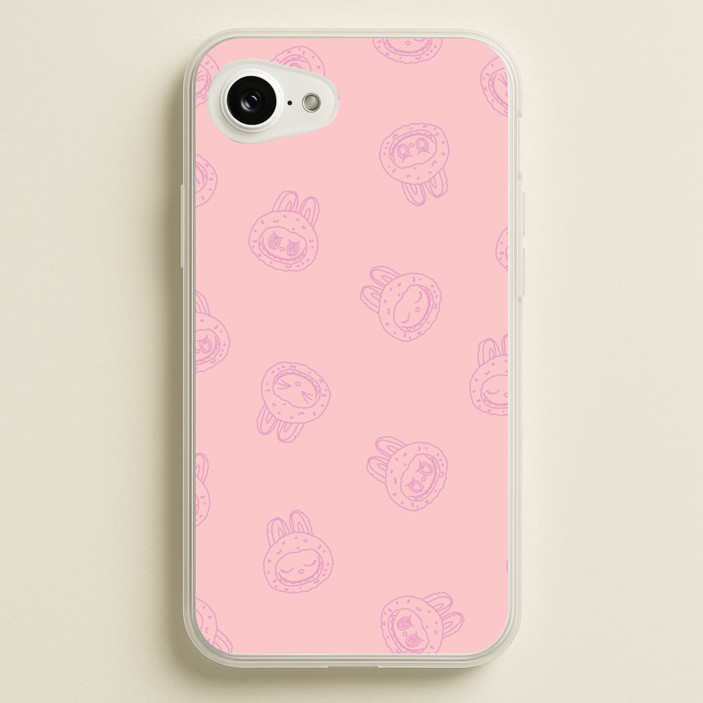 Monsters Outline Pattern II - Plushy Phone Case for iPhone 16e