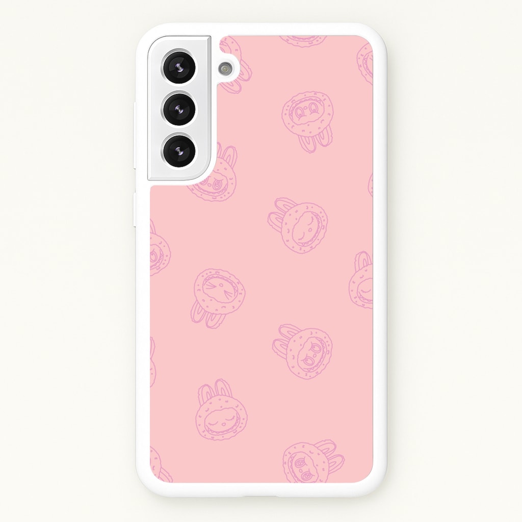 Monsters Outline Pattern II - Plushy Phone Case for Galaxy S22 Plus