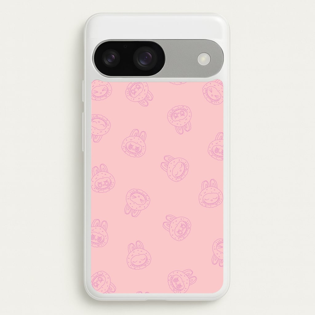 Monsters Outline Pattern II - Plushy Phone Case for Google Pixel 9 / 9 Pro