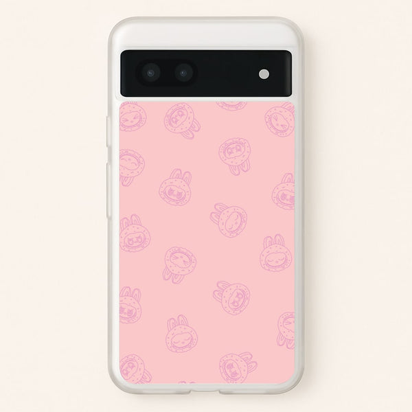 Monsters Outline Pattern II - Plushy Phone Case for Google Pixel 6a