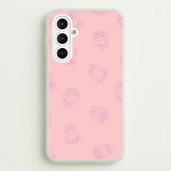 Monsters Outline Pattern II - Plushy Phone Case for Galaxy A16