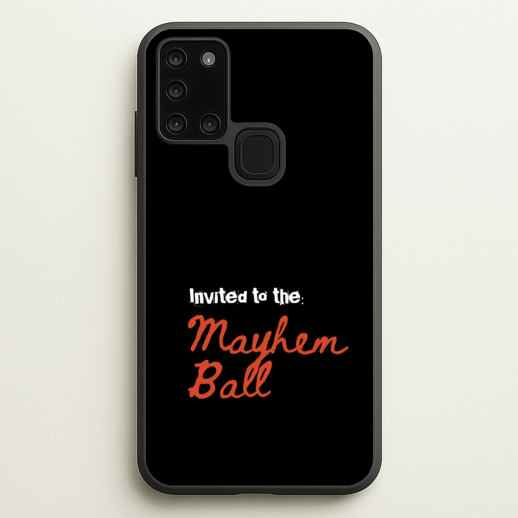 Invited To The Mayhem Ball - Lady Gaga Phone Case for Galaxy A21s