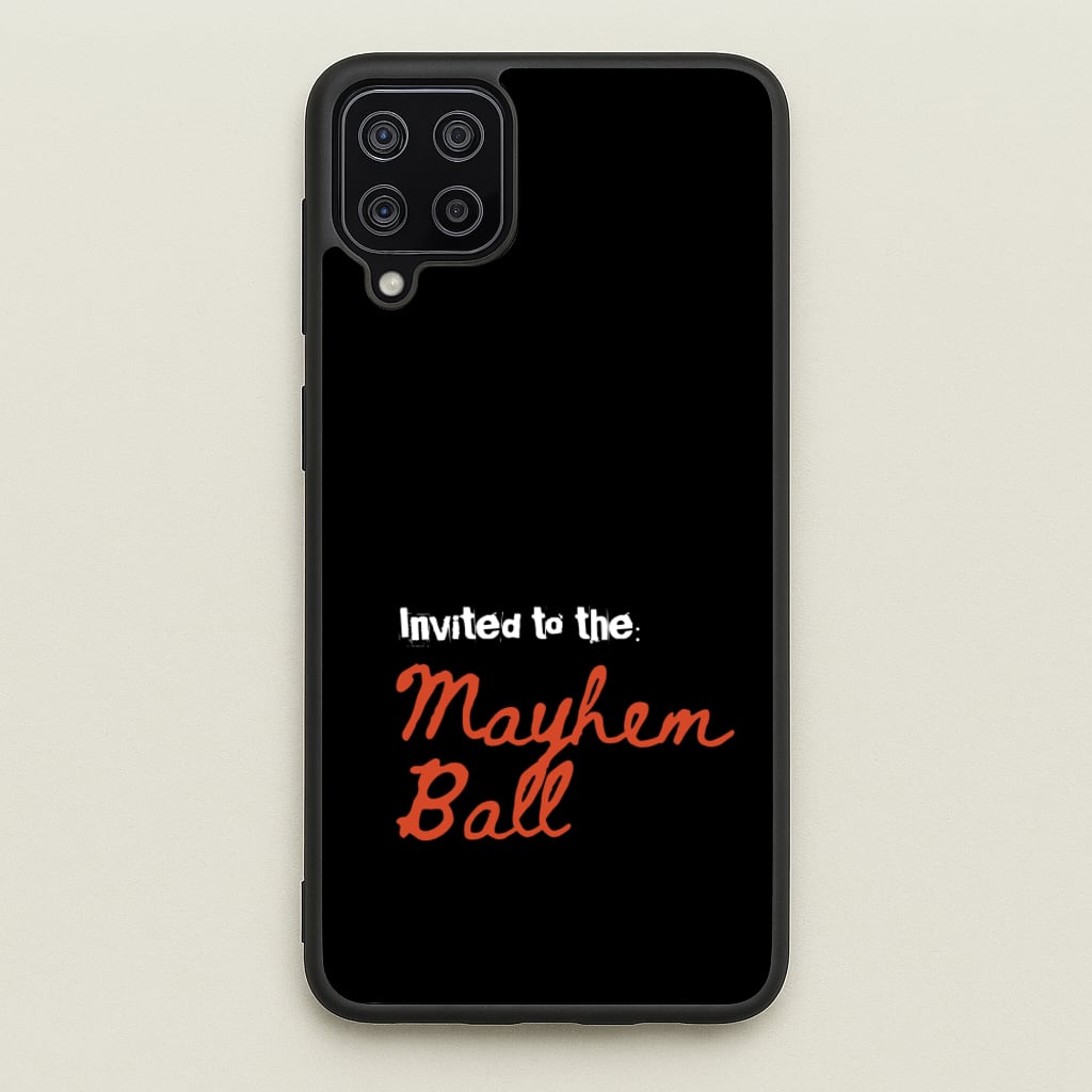 Invited To The Mayhem Ball - Lady Gaga Phone Case for Galaxy A12