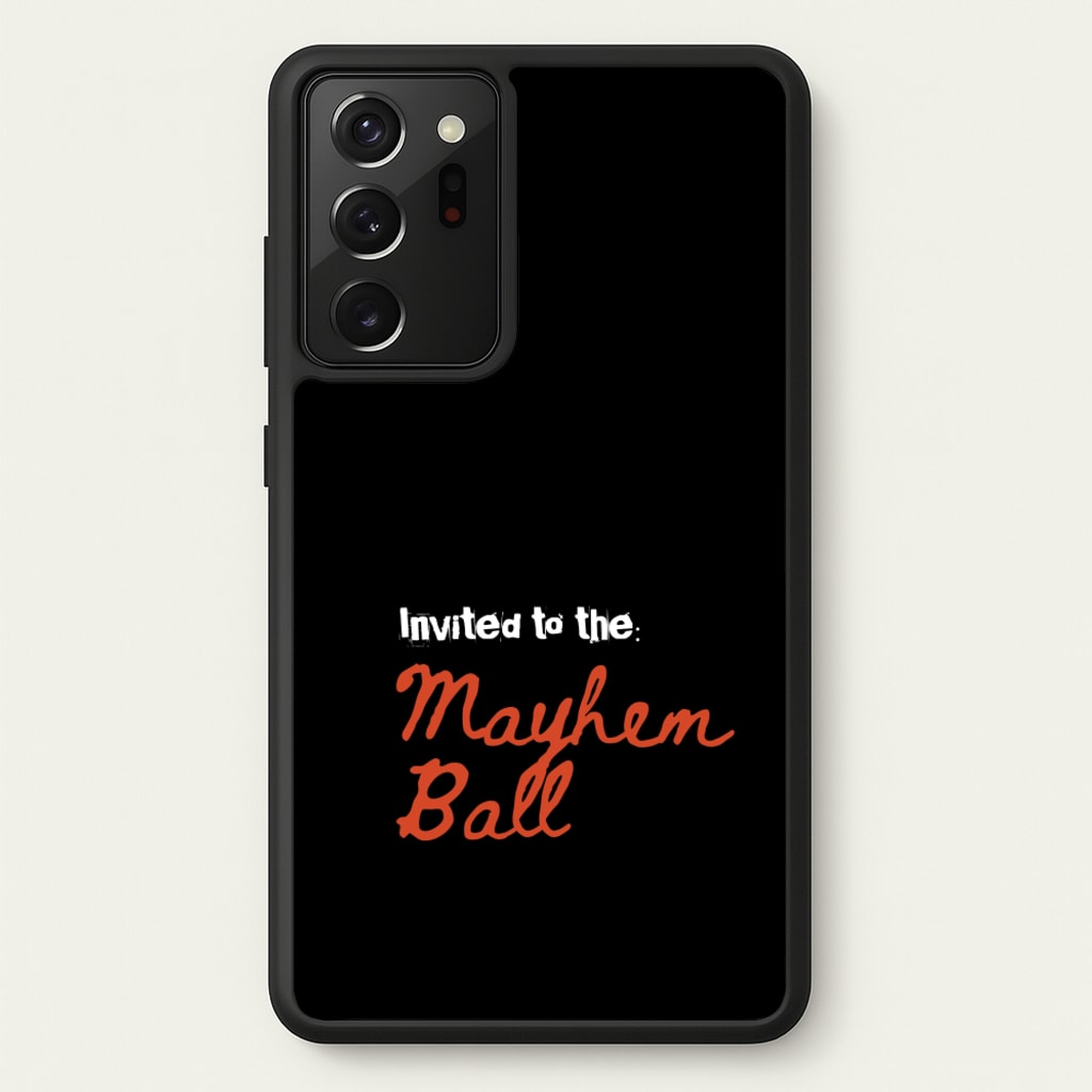 Invited To The Mayhem Ball - Lady Gaga Phone Case for Galaxy Note 20 Ultra