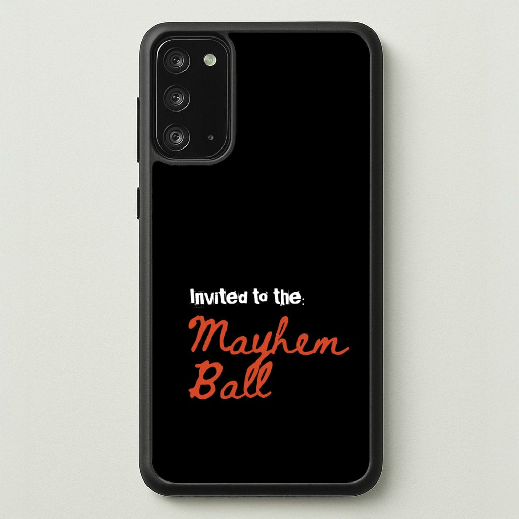 Invited To The Mayhem Ball - Lady Gaga Phone Case for Galaxy Note 20