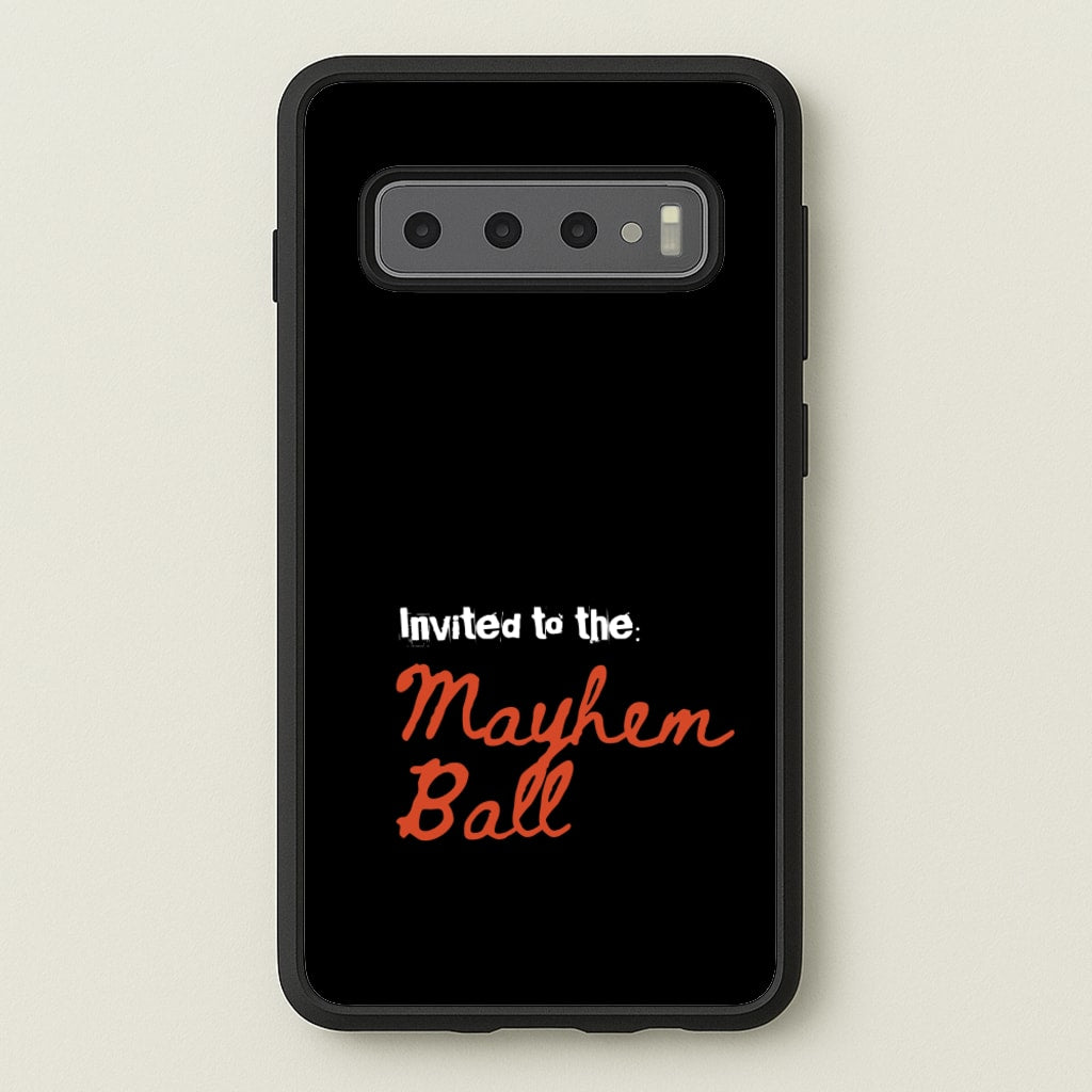 Invited To The Mayhem Ball - Lady Gaga Phone Case for Galaxy S10