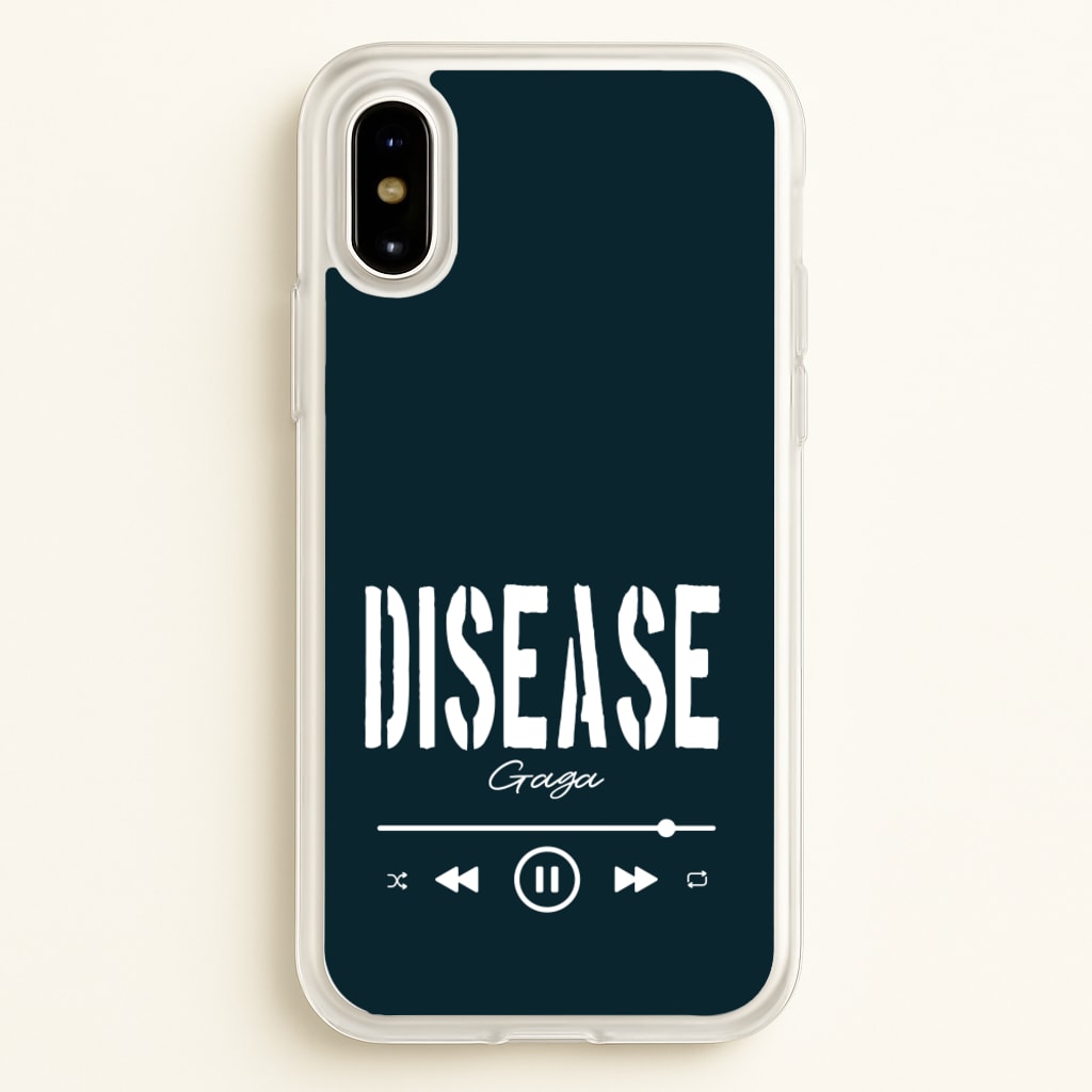 Gaga Disease Track - Lady Gaga Phone Case for iPhone X / XS