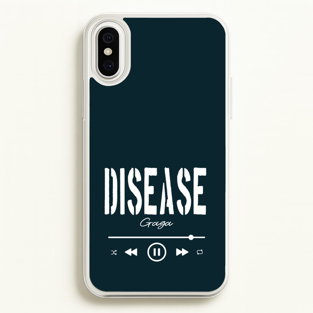 Gaga Disease Track - Lady Gaga Phone Case for iPhone XS Max