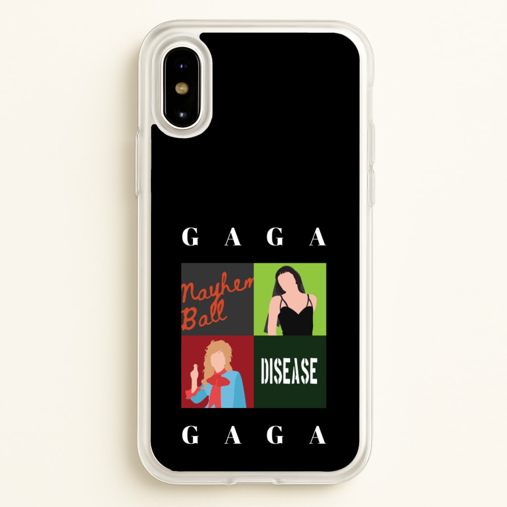 Gaga Collage - Lady Gaga Phone Case for iPhone X / XS