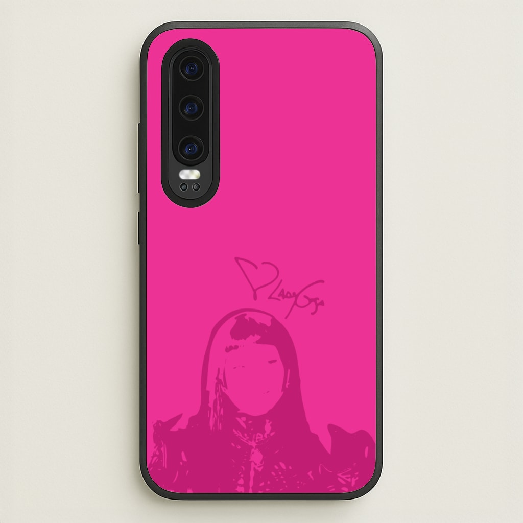 Pink Gaga Silhouette - Lady Gaga Phone Case for Huawei P30