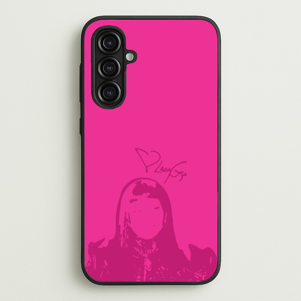 Pink Gaga Silhouette - Lady Gaga Phone Case for Galaxy A16