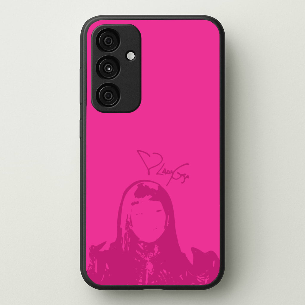 Pink Gaga Silhouette - Lady Gaga Phone Case for Galaxy A15