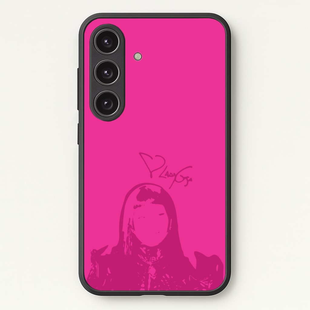 Pink Gaga Silhouette - Lady Gaga Phone Case for Galaxy S24FE