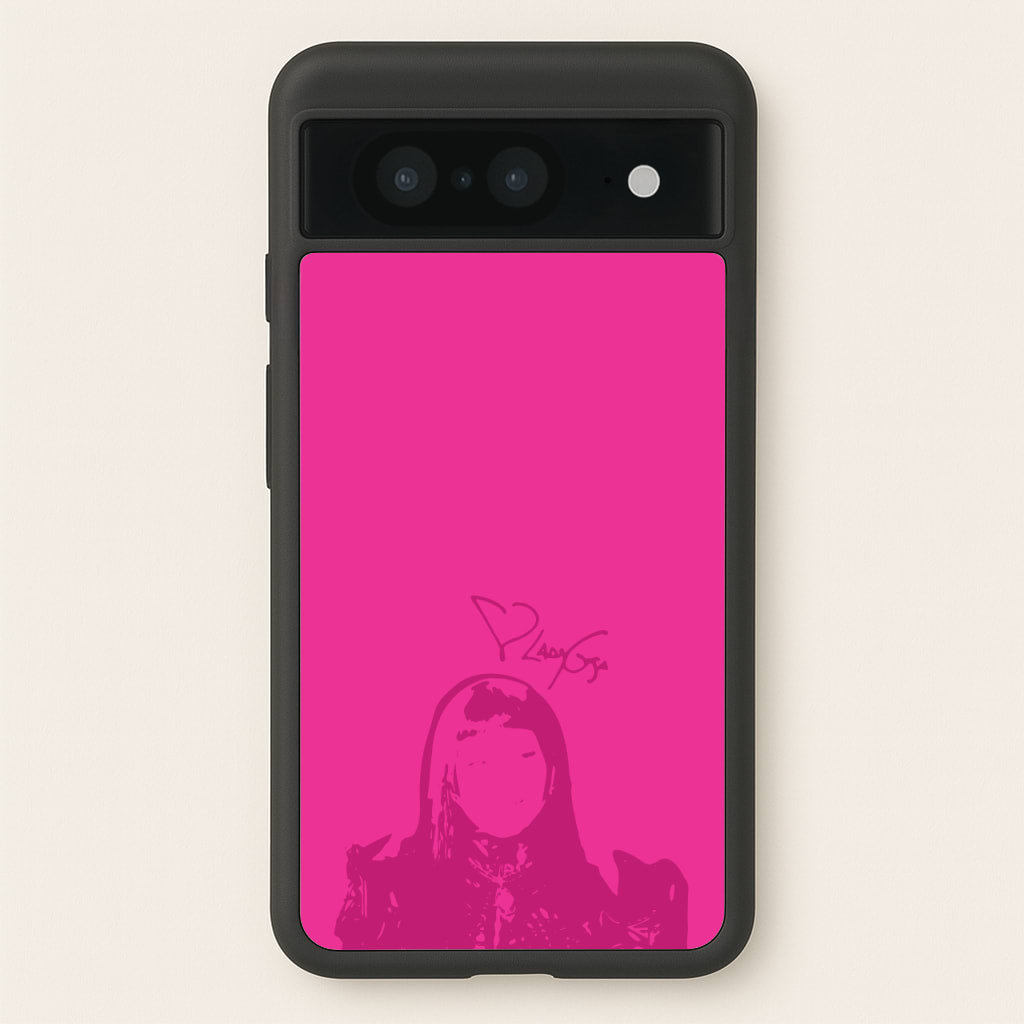 Pink Gaga Silhouette - Lady Gaga Phone Case for Google Pixel 8