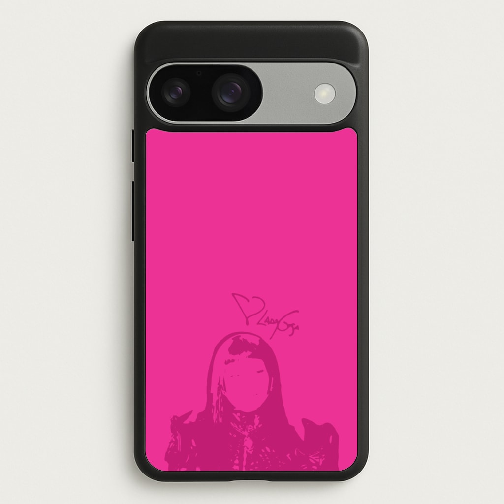 Pink Gaga Silhouette - Lady Gaga Phone Case for Google Pixel 9 / 9 Pro