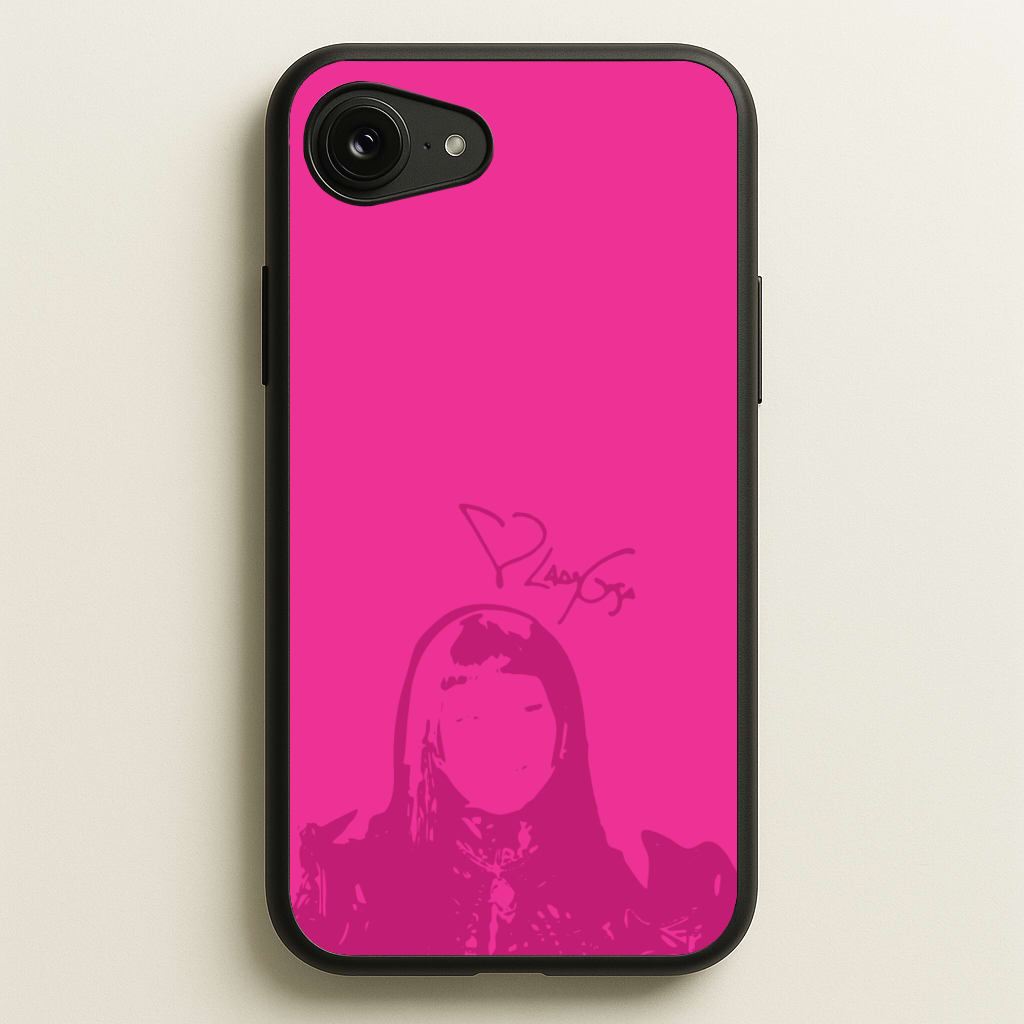 Pink Gaga Silhouette - Lady Gaga Phone Case for iPhone 16e
