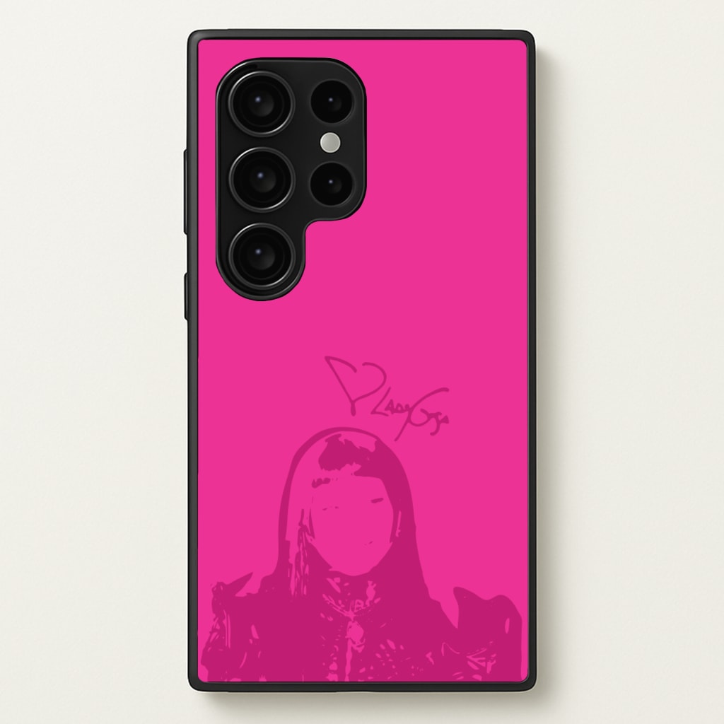 Pink Gaga Silhouette - Lady Gaga Phone Case for Galaxy S24 Ultra