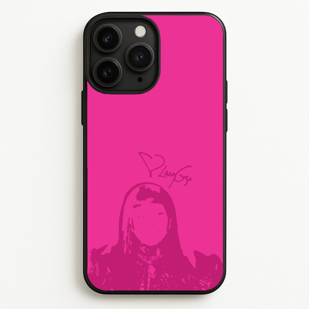 Pink Gaga Silhouette - Lady Gaga Phone Case for iPhone 11 Pro