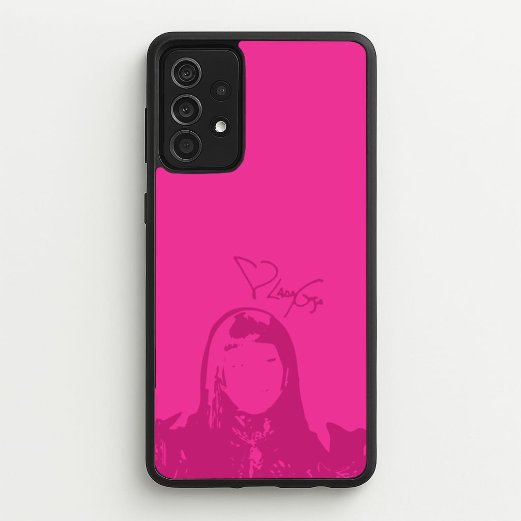 Pink Gaga Silhouette - Lady Gaga Phone Case for Galaxy A52 / A52s