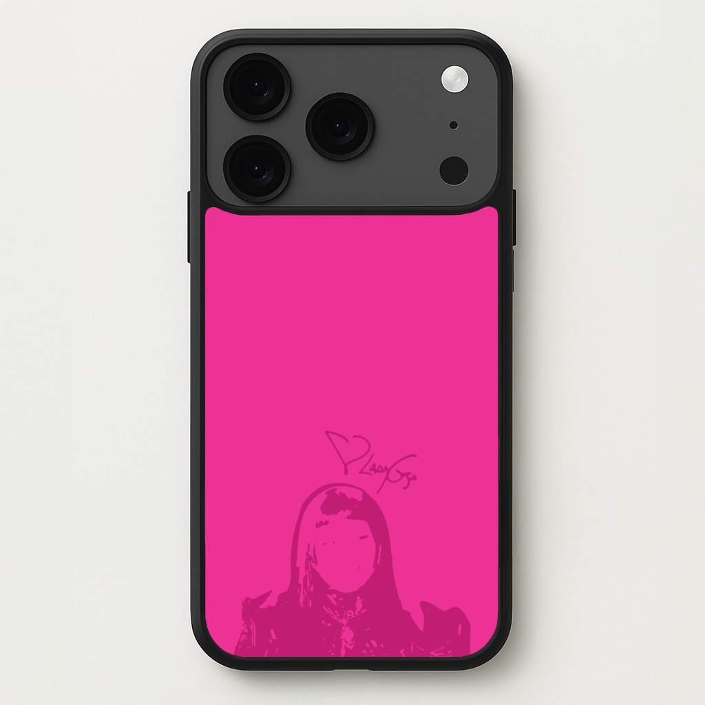 Pink Gaga Silhouette Phone Case for iPhone 17 Pro
