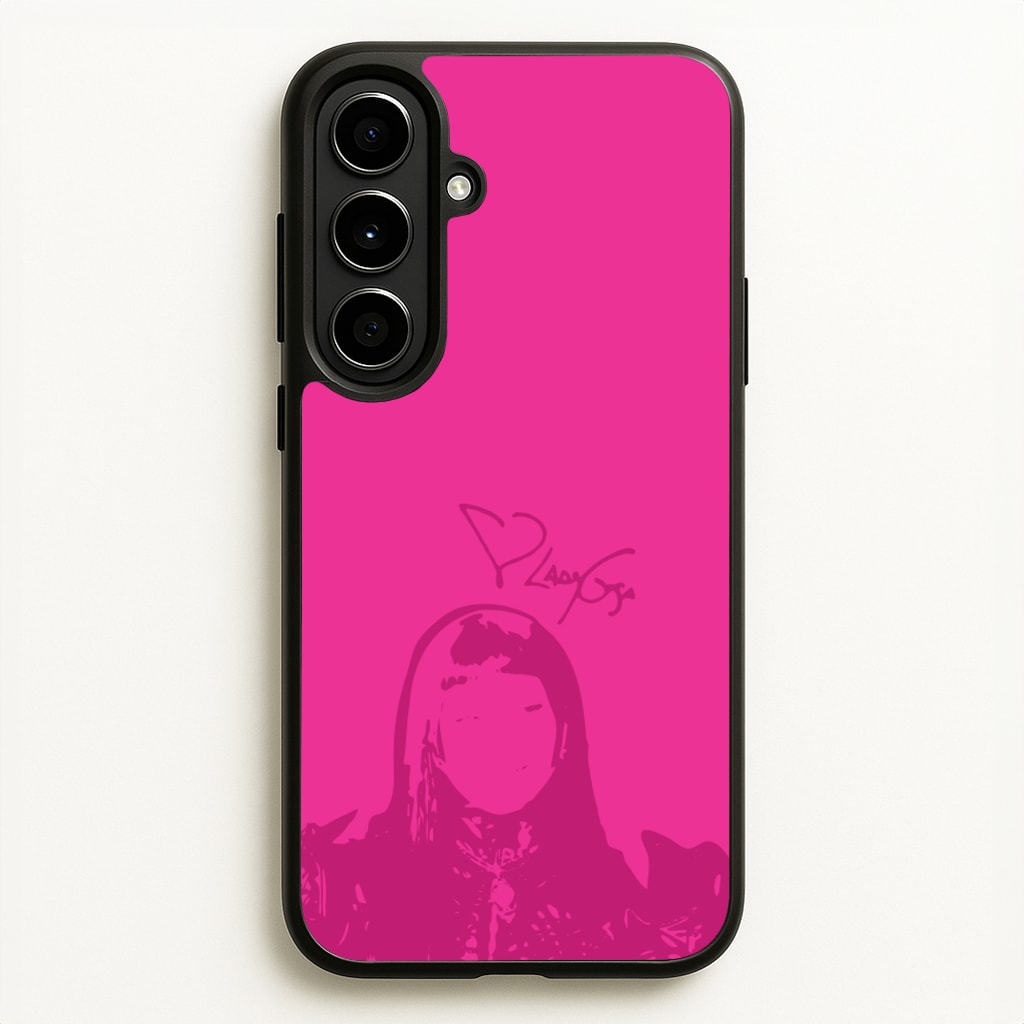 Pink Gaga Silhouette - Lady Gaga Phone Case for Galaxy A56