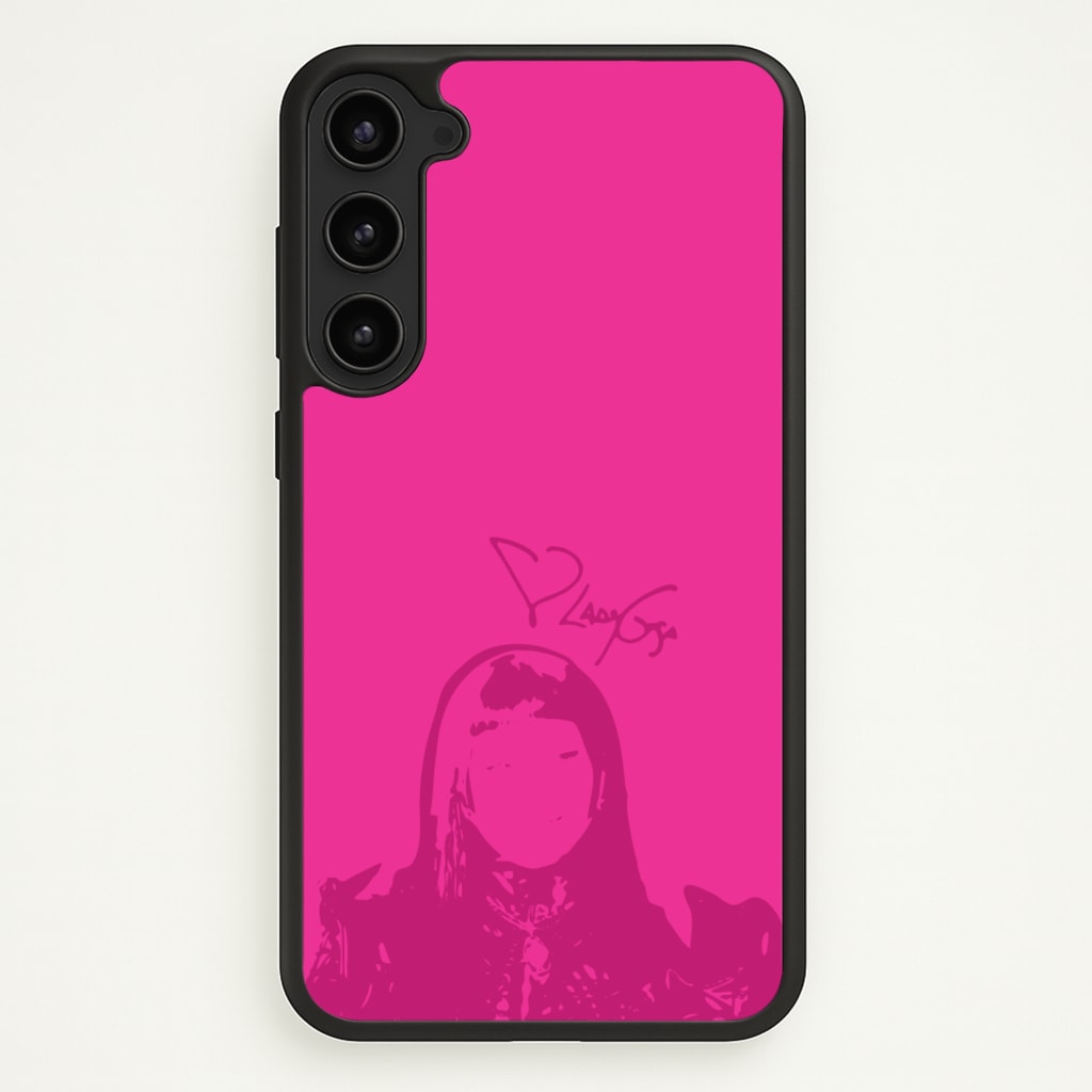 Pink Gaga Silhouette - Lady Gaga Phone Case for Galaxy S23