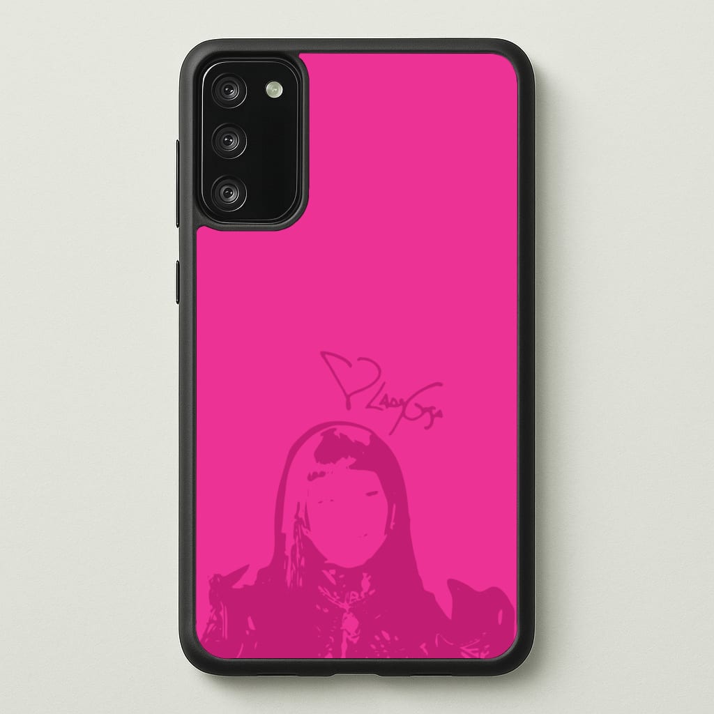 Pink Gaga Silhouette - Lady Gaga Phone Case for Galaxy A41